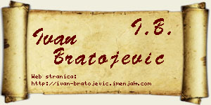 Ivan Bratojević vizit kartica